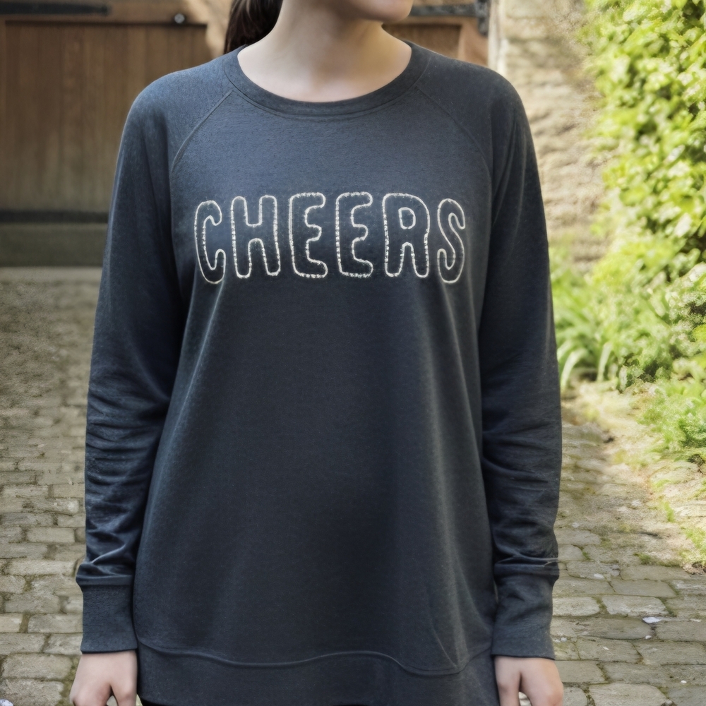 Philosophy Charcoal Gray 'Cheers' Sweatshirt